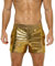 Metall Shorts Herren Glänzende Kurze Hose Party Gold Silber einseitige See-Through-Effekt Shorts Bar Metallic-Shorts Pailletten Boxershorts