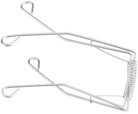 Pinzas para carne de acero inoxidable, pinzas para carne | Pinzas para barbacoa en forma de gancho de acero inoxidable para asar – Pinza para carne con mango fuerte, pinzas para alimentos para la