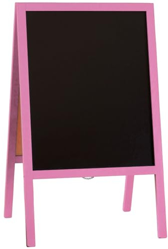 Kreidetafel NYBORG Pink 91 x 50cm | Aufsteller, Holz