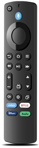 Luyeper Replacement TV Remote for Amazon Fire Stick (4K Max, 4K, HD), Firestick 3rd Gen, TV Cube and Insignia, Toshiba Smart TVs with Voice Control
