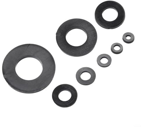 Lot de 500 rondelles plates en nylon pour boulons et vis métriques M2 à M10, rondelles d'étanchéité plates épaisses pour applications électriques et automobiles