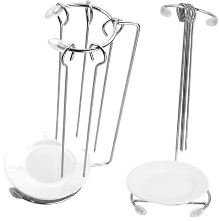 GALPADA 2ensembles Barbecue Suspendues Acier Inoxydable avec Aiguilles Supports pour Aliments à Griller Suspendues pour Barbecues