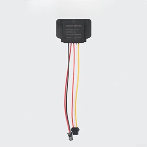 Zilimontt 12 V 3 A Spiegel-Touch-Sensor-Schalter mit An/Aus, Dimmen und Einzel-/Drei-Farbmodi, Touch-Steuerung mit Memory-Funktion für LED-Badezimmerspiegel (3 Farben)
