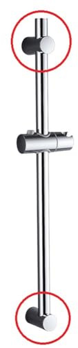 Niceminiwall Wandhalterung für Duschstange, 22 mm, ABS-Halterung mit Befestigungsschraube, verchromt, passend für 21,5 mm - 22 mm Rohre, für Badezimmer-Duschbefestigung