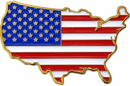 Kühlschrankmagnet USA Fridge Magnet - 7,5 x 4,5 cm - Schicke Dekoration für Küche, Kühlschrank oder Magnettafel – Geschenkidee für Amerika Fans USA Freunde Patrioten