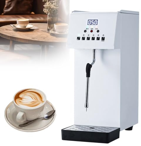 Montalatte, vaporizzatore elettrico per latte, schiumatore di caffè, schiumatore di latte elettrico completamente automatico, vapore continuo automatico, alta potenza 2500W, display LED, per