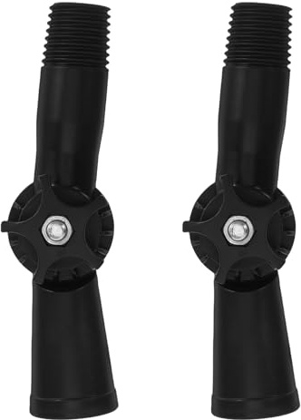 Besen Ersatzgelenk 2 Stück aus Kunststoff mit 1, 8cm Durchmesser | Verlängerungsstangenadapter, Moppstieladapter mit 160° Drehgelenk, Dachrinnenreiniger