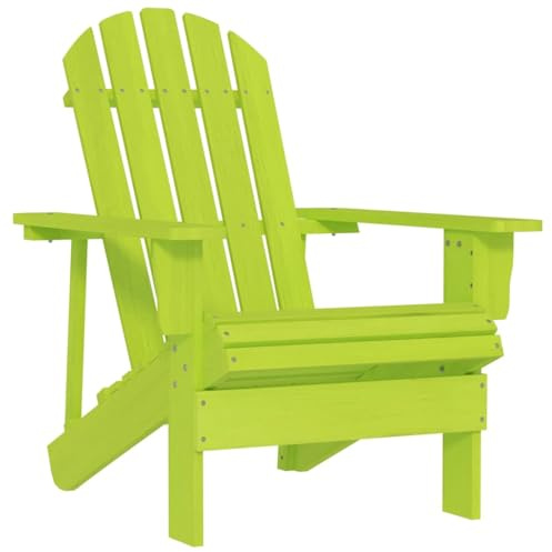 vidaXL Adirondack-Gartenstuhl Massivholz Tanne Grün