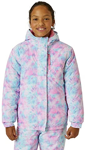 Eddie Bauer Kids' Ski Jacket - Waterproof 3 in 1 Insulated Coat with Removable Shell Jacket for Boys and Girls (3-16), Size 16, Prism Pink