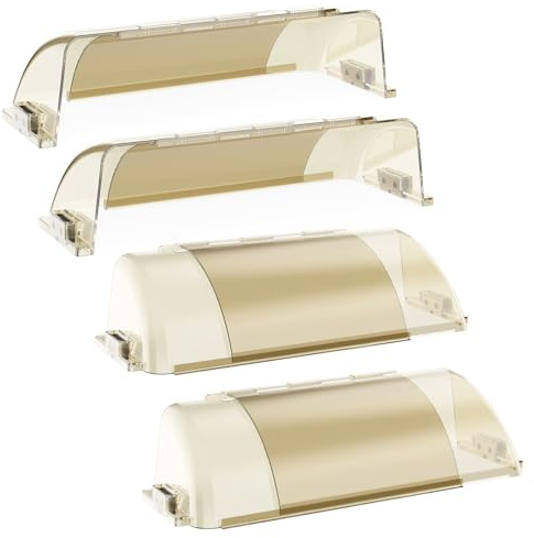 Air Vent Deflectors for Home Floor, Heat Deflectors for Floor Registers, Adjustable 10 to 14Inches Magnetic Deflector for Vent Cover, Sidewalls, Ceiling Registers, AC, Heater, 4 Pack
