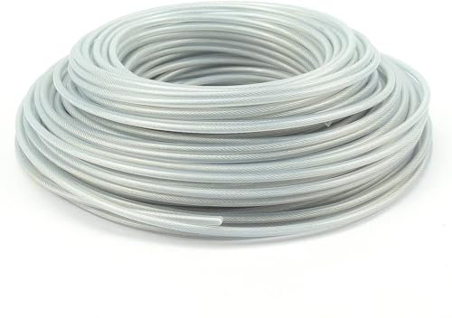 URHELP Trimmer Line 40m x 3mm Heavy Duty Strimmer Wire Nylon Steel-Wire Core Brush Cutter Line for Over Grown Grass Weeds