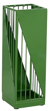 GTEFSWS Umbrella Stands Modern Metal Umbrella Stand For Inside Entryway, Hollow-out Outside Umbrellas Rack Support, Umbrella Basket Organizer(Green)