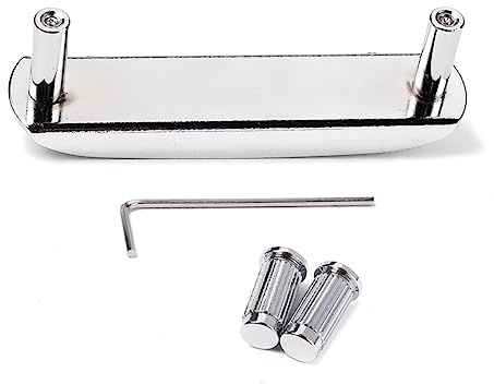 SHOWERORO Metallgitarre Teile Verstellbare Brückensattel Gitarre Silber Passend Für Semi-hollow Und Archtop Jazz-gitarren Installieren Verwenden