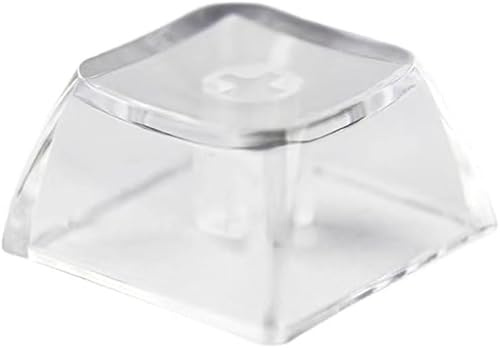 100 Stück Blanko-Kristalltransparente Tastenkappen PC Material 1U XDA Profil Profil R4 Tastenkappe für MX Schalter Mechanische Tastatur mit Hintergrundbeleuchtung (XDA Transparent, 100Stück)