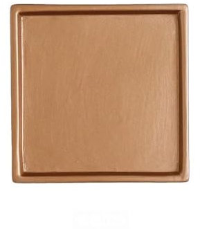 LICONG-2020 Plato de Flores Platillo de cerámica for Maceta de Escritorio, Ideal for Interiores y Exteriores, con Bandeja de Goteo for palets Cuadrados. Jardinera(Gold,Pequeño)