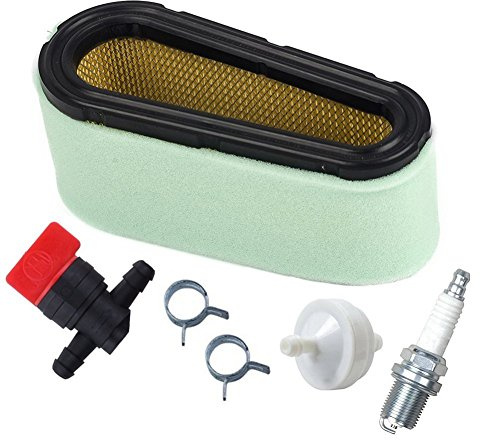 OxoxO 496894 Filtre à air pré-filtre avec filtre à carburant 394358 494768 valve d'arrêt pour moteurs à cylindre unique HP 12.5-17.