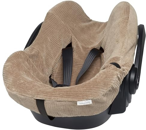 Baby's Only - Babyschalenbezug Sense - Weiche Rib Corduroy - Gruppe 0+ - Maxi Cosi Bezug Babyschale - Schonbezug für Autositz - 5-Punkt-Gurte - Kindersitzbezug für Jungen und Mädchen - Clay | Bezug für Babyschale - Geeignet für Maxi-Cosi - Atmungsaktiv - Für Kindersitze mit 3-Punkt-Gurt - Gruppe 0