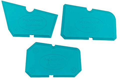 WEFA Fugenprofi Handwerk 3er Set/Fugenglätter, Fugenwerkzeug, Fugenabzieher, Fugenspachtel, Fugenspachtel, Abzieher, Glätter, Silikon