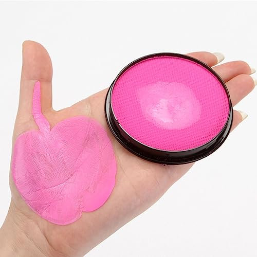 KARLOR Gesichtsfarbe 30g Aqua Make-up Schminke Facepainting Body Paint, wasserbasis professionell Schminkfarbe für Erwachsene Makeup Halloween Karneval Fasching Cosplay(Rosa)