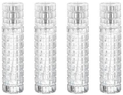 sourcing map Pulverizador de cóctel 4 piezas de 100 ml (3.4 oz) de vidrio Martini Bar Mister Vermouth Spritzer Spray Botella de perfume recargable
