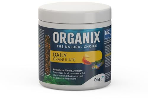 OASE ORGANIX Daily Granulate 250 ml - Aliment principal pour une alimentation sans stress, pour des habitants d'aquarium aux couleurs vives