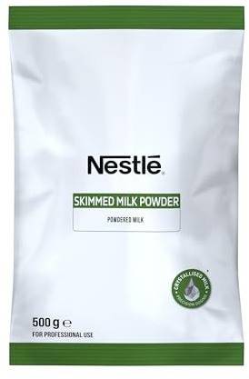 NESTLÉ Latte in Polvere 100% Scremato Busta 500g | Latte scremato solubile, ideale per cappuccini e bevande macchiate calde e fredde in macchine superautomatiche