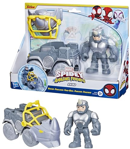 Spidey and his Amazing Friends Marvel Rhino Wrecker Toy Set, grigio