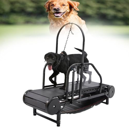 Dog Treadmill for Large/Medium Dogs, Adjustable Ramp Canine Running Slatmill Machine with Pedometer for Exercise & Healthy & Fit Pet Life, Indoor Outdoor Home use, Up to 300LBS