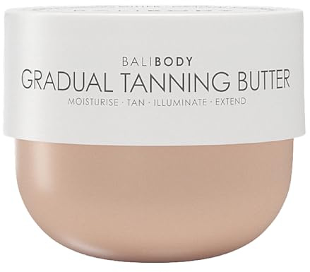 Bali Body Gradual Tanning Butter | Self Tanner Body Butter for a Natural, Streak-Free Self Tan | Buildable Glow | Sunless Tanner, Cruelty-Free, Non-Toxic (200 ml/6.76 fl oz)