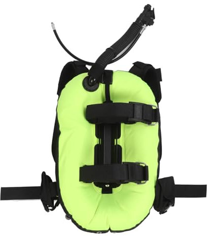 BOROCO BCD de Plongée sous-Marine, Léger et adapté aux Voyages, avec Sangles Réglables, Poches, Crochets, Flotteur Arrière (Vert)