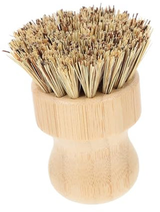Healvian Cepillo Multifuncional Para Ollas Cepillo Para Verduras De Bambú Práctico Para Fregar Platos La Cocina