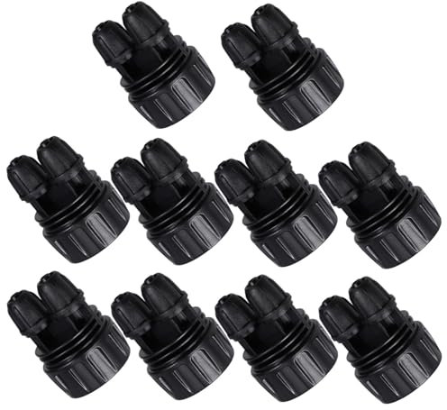 Kisangel 10piezas Conector De Manguera De Riego por Goteo Adaptador De Tubería De Plástico Accesorio De Jardín