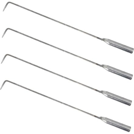 ULTECHNOVO 4stücke Teiliges Extra Langer Schürhaken Für Kamin Und Grill Hochtemperaturbeständige Feuerpokern Für Camping Und Feuerstelle Handhaben Von Kohlen Und
