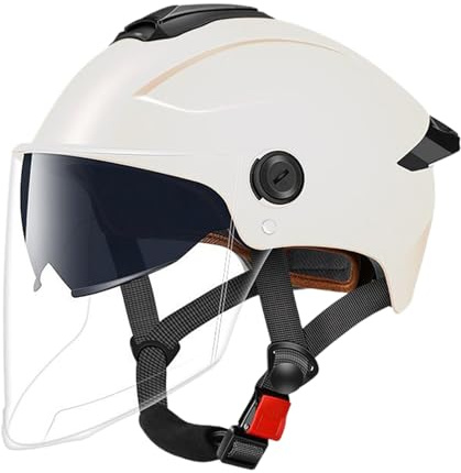 Caschi per uomini donne, casco scooter elettrico per adulti con parabrezza, casco bici ad alta protezione unisex per bici elettriche, scooter, skateboard, motociclette