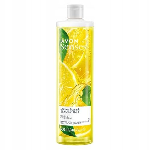 Avon Senses Gel Douche Lemon Burst 500 ml Citron & Basilic