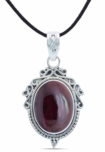 mantraroma Kettenanhänger 925 Silber BUNDERAN mit Edelstein