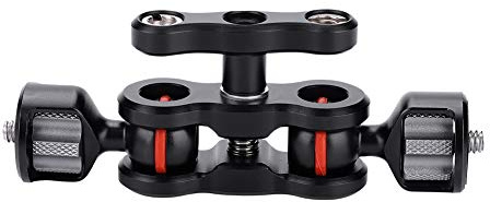 Id 2070-Kugelkopf Adapter Arm Kamera Magic Arm Mount Multifunktions Dual Kugelkopf Blitzschuh Adapter Zubehör Für Magic Arm Mount Adapter