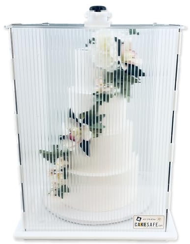 CAKESAFE Reusable Small/Tall Cake Transporter, Clear Plastic Cake Carrier (17 W x 22 H)