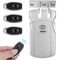 Sicurezza domestica telecomando senza chiave invisibile con serratura elettronica telecomando touch locked & unlock(Argento + USB Bluetooth)