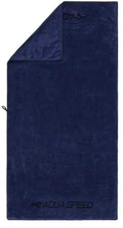 Aqua Speed Fitness Handtuch 50x100 Fitnessstudio | Mikrofaser Sporthandtuch | Reisehandtuch Anti-allergisch | Yoga | D.Blau 400g | Sammlung Microfaser | Dry Soft