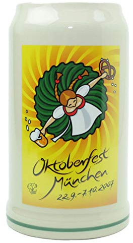 Steinfixx® - Original Oktoberfestkrug 2007 I Jahrgangskrug I Jahreskrug I Wiesnkrug I Sammlerkrug I Original Verpackung