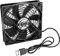 euroharry euroharry USB PC Ventilator usb lüfter pc lüfter PC 120MM Gehäuse lüfter zum PC/TV box/receiver/AV cabin/PS4/router