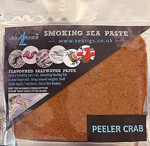 searigs Sea Fishing Peeler Crab Paste - Smoking Saltwater Attractor - Natural Flavours infused with key L- Amino attractors and secret feeding triggers.