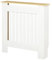 HOMCOM Cubre Radiador 78x19x83 cm Cubierta de Radiador de MDF con Dispositivo Antivuelco Diseño Moderno para Sala de Estar Dormitorio Blanco