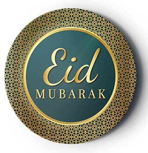 Generisch Lot de 8 assiettes en carton Eid Mubarak