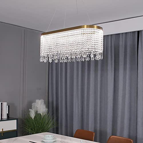 LED Pendelleuchte Hängelampe 2021-30*80cm mit Fernbedienung Lichtfarbe warmweiß bis kaltweiß einstellbar dimmbar gavanisierte Stahl ,klare Acrylkette Deckenlampe LED Deckenleuchte (2021-300*800)