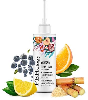 JOANNA PeHology - Scrub per cuoio capelluto secco, 150 ml, per la pulizia dell'acido della frutta, peeling per il cuoio capelluto, scrub