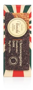 Venchi - Snack ChocoNougatine avec Noisettes du Piémont Caramelisées, Chocolat Noir 60% et Granulé Chocoviar 75%, 35 g, Sans Gluten, Vegan, Sans Colorants et Sans Conservateurs, Idée Goûter