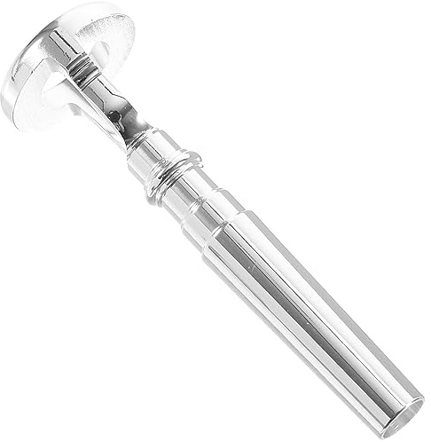 Trompetenlippen Vibrationstrainer, Silberfarbenes Übungsgerät | Messing mit Silberauflage, für Unterricht und Lernzwecke, Tragbares Satz für Einsteiger