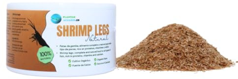 Shrimp Legs 100 ml, pequeñas Patas de gamba, alimento Natural para Todo Tipo de Peces Tropicales, de Agua Caliente, y de Agua fría, Comida Rica en proteínas, Calcio y Elementos minerales.